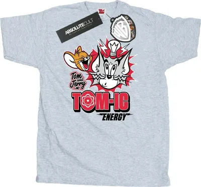 Obrázok produktu pre Tom And Jerry - Tričko "Tomic Energy" pre mužov BI52092 (L) (Sivá)