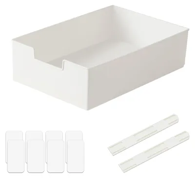Obrázek produktu pro Výsuvný organizér do skříně - 31,5 x 21,5 x 9 cm - bílý