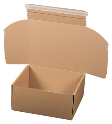 Produktbild von 10x Versandkarton 340x315x155mm MODULBOX 6 mit Selbstklebeverschluss & Aufreißfaden braun