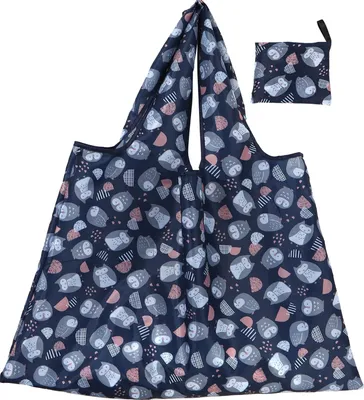 Produktbild von Tragbare, wiederverwendbare Einkaufstaschen, faltbare Einkaufstaschen, strapazierfähige Taschen, wasserdichte Stofftragetaschen