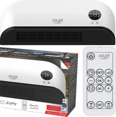 Produktbild von Adler AD 7751 Luftschleier, schwarz/weiß, 2000 W