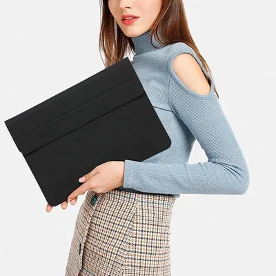 Produktbild von Famanu Laptoptasche Laptophülle Aktentasche - Schwarz