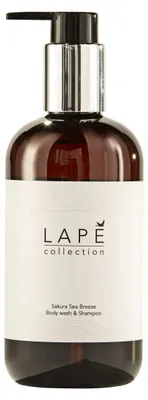 Zdjęcie produktu dla Szampon i żel pod prysznic LAPĒ Collection Sakura Sea Breeze, 8 x 0,3L - produkt z certyfikatem ekologicznym