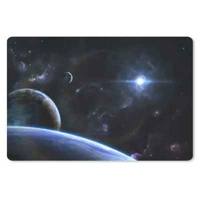 Produktbild von MuchoWow® Schreibtischunterlage Sternplaneten 60x40 cm - XXL Mauspad - Großes Mauspad