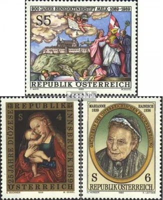 Produktbild von Briefmarken Österreich 1989 Mi 1944,1945,1946 (kompl.Ausgaben) postfrisch Sondermarken