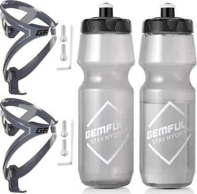 Produktbild von Fahrrad Flaschenhalter 750ml Trinkflasche BPA-frei MTB Rennrad 4 Stück
