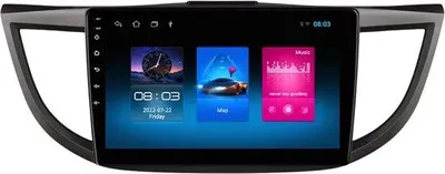 Image de Autoradio avec Bluetooth et CarPlay pour Honda CR-V (2012-2016) – Compatible avec Apple et Android – Stéréo – Système de navigation – Série S – 1 Go de RAM / 16 Go de mémoire – 1280 x 720 QLED