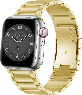 Produktbild von Strap-it Apple Watch Titanarmband (Gold) - Große: 38 - 40 - 41mm