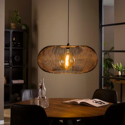 Produktbild von Hoyz - Hängelampe Copper Twist - Schwarznickel - Industriell - 70x70x150