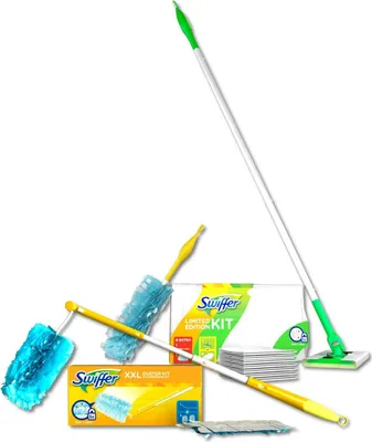 Produktbild von Swiffer Starter Set Bodenwischer+8 Tücher+ Staubmagnet + XXL Duster Staubmagnet