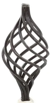 Immagine prodotto di LogistSystem 1 pezzo Decorazione per recinzione Cestini da recinzione Cestini in metallo Cestini decorativi Cestino 15x15 H=150 mm 12.115