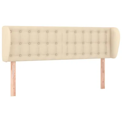 Produktbild von vidaXL Kopfteil mit Ohren Creme 147x23x78/88 cm Stoff