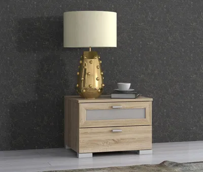 Image de Commode, table de chevet, console de chevet 50 cm, chêne Sonoma