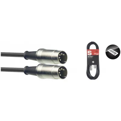 Produktbild von Stagg SMD2 MIDI-Kabel, 5-polig, DIN-Stecker