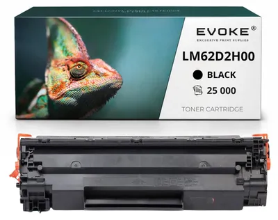 Image de Cartouche de toner compatible Evoke pour l'imprimante Lexmark 62D2H00 LM62D2H00, noire, rendement de 25 000 pages, compatible avec les modèles MX710de, MX711de, MX810dfe, MX811dfe, MX812dfe