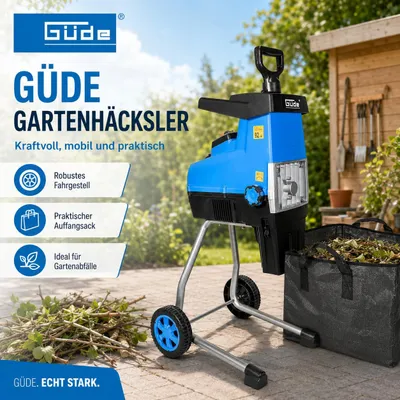 Produktbild von Güde Walzen Gartenhäcksler GH 2801 SILENT 2800 W,Astdicke 45 mm, KI-generiertes Bild