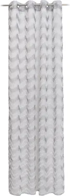Produktbild von Ösenschal - Anthrazit - Polyester - 140 x 245 cm - mit Wellenmuster