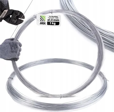 Produktbild von Draht Verzinkt Bindedraht - Silber - 1,0 Mm - 162 M - 1 Kg - Elastisch
