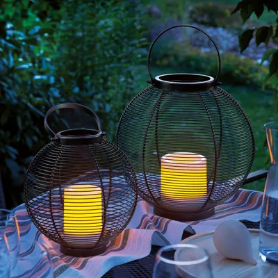 Produktbild von esotec dekorative Solar Deko-Laternen Windlichter CARINA | 2er SET IP44 102215