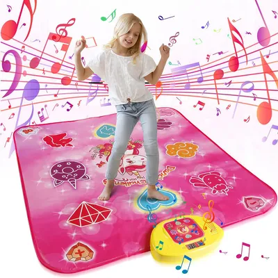 Produktbild von Tanzmatte, Musikmatte, Tanzbodenmatte, 5 Spielmodi 3 Herausforderungsstufen, mit LED-Lichter, Weihnachten Geburtstags Spielzeug