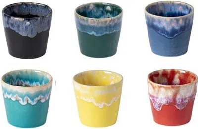 Imagen del producto de Costa Nova Grespresso, juego de 6 tazas de café espresso, color vibrante, 90 ml