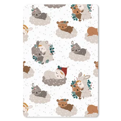 Produktbild von MuchoWow® Mauspad Mousepad Muster - Tiere - Schlafen 40x60 cm - Mousepads - Maus Mat - Pad - Mausunterlage - Schreibtisch Accesoire