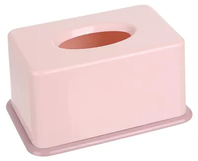 Produktbild von 1Pc Einfache Tissue Box Kunststoff Taschentücher Halter für Home Badezimmer Büro Auto (Rosa)