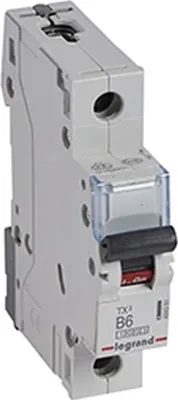 Immagine prodotto di Interruttore LS Legrand, 10 kA, B, 6 A/1 polo, 1 TE, 1 pz.