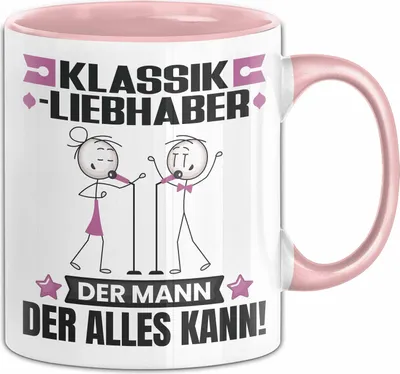 Produktbild von Klassikliebhaber Tasse Geschenk für Klassikliebhaber Der Mann Der Alles Kann Geschenkidee zum Geburtstag (Rosa)