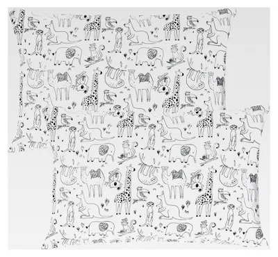 Produktbild von 2er Set Kissenbezüge 40x60 cm aus 100% Baumwolle, hochwertige und hautfreundliche Kopfkissenbezüge