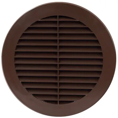 Produktbild von Europlast VR150B rundes Lüftungsgitter Ø 150 mm, Insektenschutz, braun