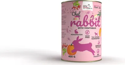 Obrázok produktu pre Vlhké krmivo SYTA MICHA králik 400 g
