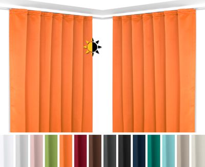 Gardinen und Vorhänge in Orange günstig kaufen online