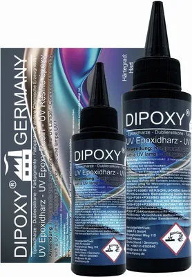 Produktbild von Schnellhärtendes UV Epoxidharz in Profi Qualität 100ml resin