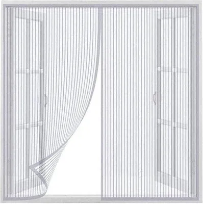 Zdjęcie produktu dla Magnetyczna moskitiera okienna 100 x 150 cm – mocowanie magnetyczne – do drzwi wejściowych i tylnych.