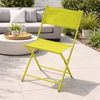 Hochlehner Klappstuhl Campingstuhl Gartenstuhl Outdoorstuhl Limegrün klappbar