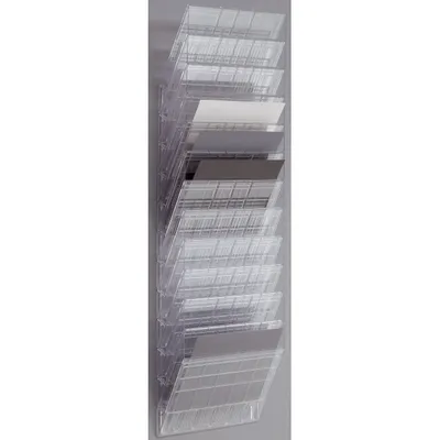 Produktbild von DURABLE Prospektspender A4 quer 12 St., 1709781400 transparent