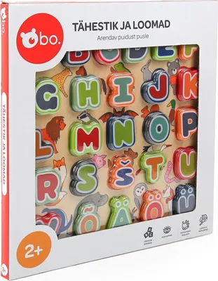 Image de Puzzle éducatif en bois Alphabet et Animaux pour enfants