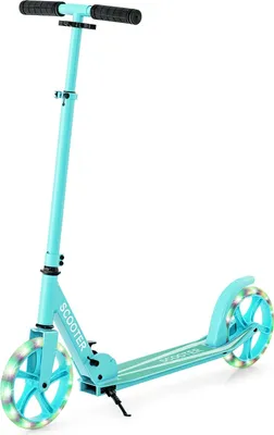 Produktbild von Faltbarer Scooter mit 110 kg Tragkraft, verstellbaren LED-Rädern