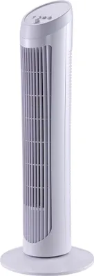 Image de HOMCOM Ventilateur colonne silencieux et puissant 45W ventilateur tour 3 vitesses et oscillant 70¡ã, pour chambre, bureau, 27 x 27 x 75 cm, blanc