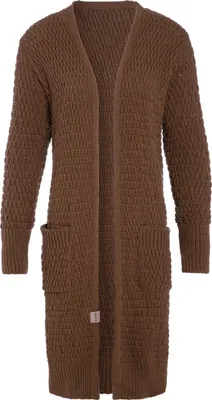 Produktbild von Knit Factory Jaida Lange Strickjacke - Tobacco - 36/38
