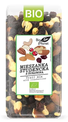 MIESZANKA STUDENCKA Z ŻURAWINĄ BIO 400 g - BIO PLANET