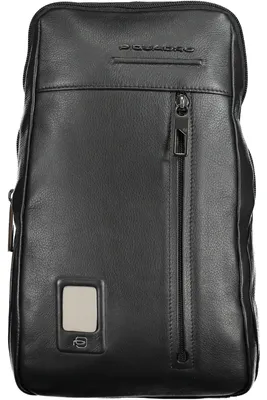 Image de Piquadro sac à épaule pour homme en cuir noir