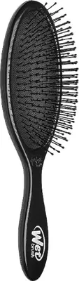 A black Wet Brush Original Detangler hairbrush is shown against a white background.