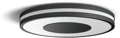 Produktbild von Philips Hue White ambience Being Deckenleuchte schwarz + Dimmschalter, Intelligente Deckenbeleuchtung, Bluetooth/Zigbee, Schwarz, LED, Metall, Kunststoff, Nicht austauschbare(s) Leuchtmittel