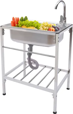 Obrázek produktu pro Dřez z nerezové oceli Kuchyňský dřez Vestavěný dřez Dřez Gastro dřez Dřez z nerezové oceli 75cm Restaurace