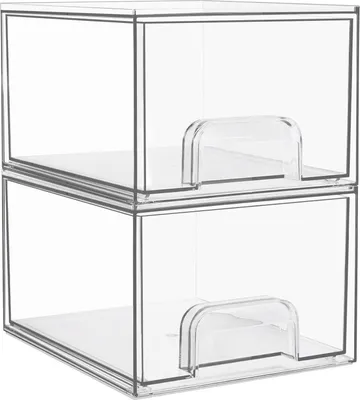 Immagine prodotto di Vtopmart 2 organizer per cassetti trasparenti con tappetino antiscivolo