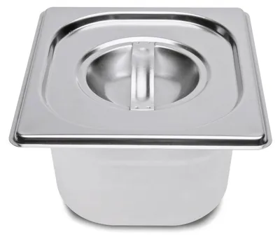 Edelstahlbehälter 1,5 L für Temperiergerät, mit Deckel