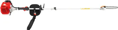 Produktbild von Benzin-Hochentaster - Teleskop-Kettensäge - 43 cm³ - 1,25 kW - Reichweite 2,4–3,7 m - Kette aus Manganstahl - Rot