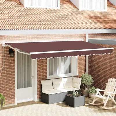 Obrázek produktu pro vidaXL Náhradní látka na markýzu, hnědá, 4 x 2 m, polyester